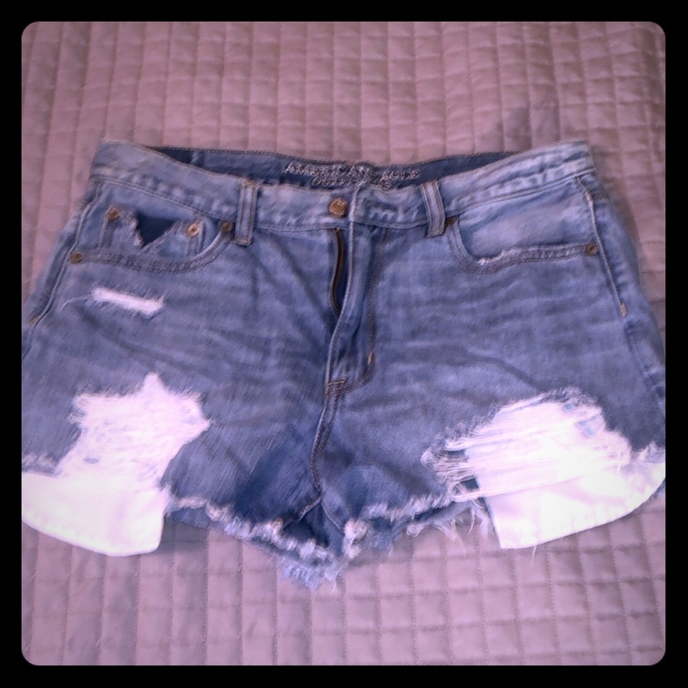 American Eagle Destroyed hi-rise Shorts